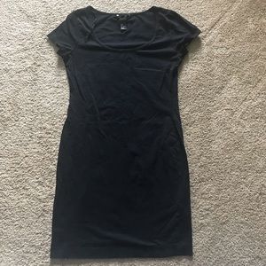 H&M Black fitted t-shirt dress